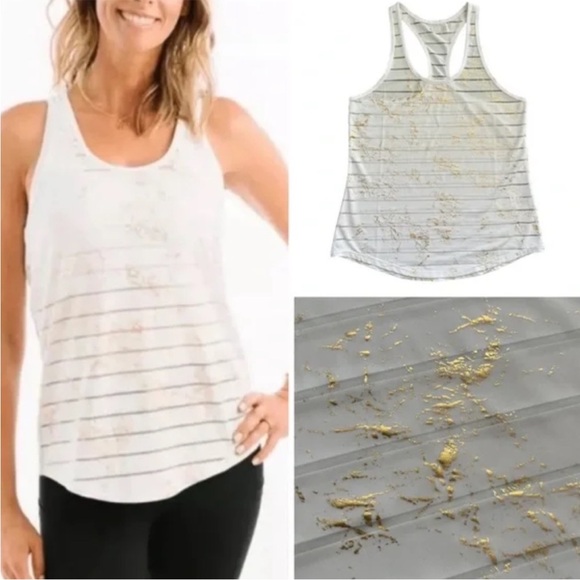 ZYIA Active White Stay Gold Havana Tank 
Size Medium New with tag and bag! - Picture 2 of 12